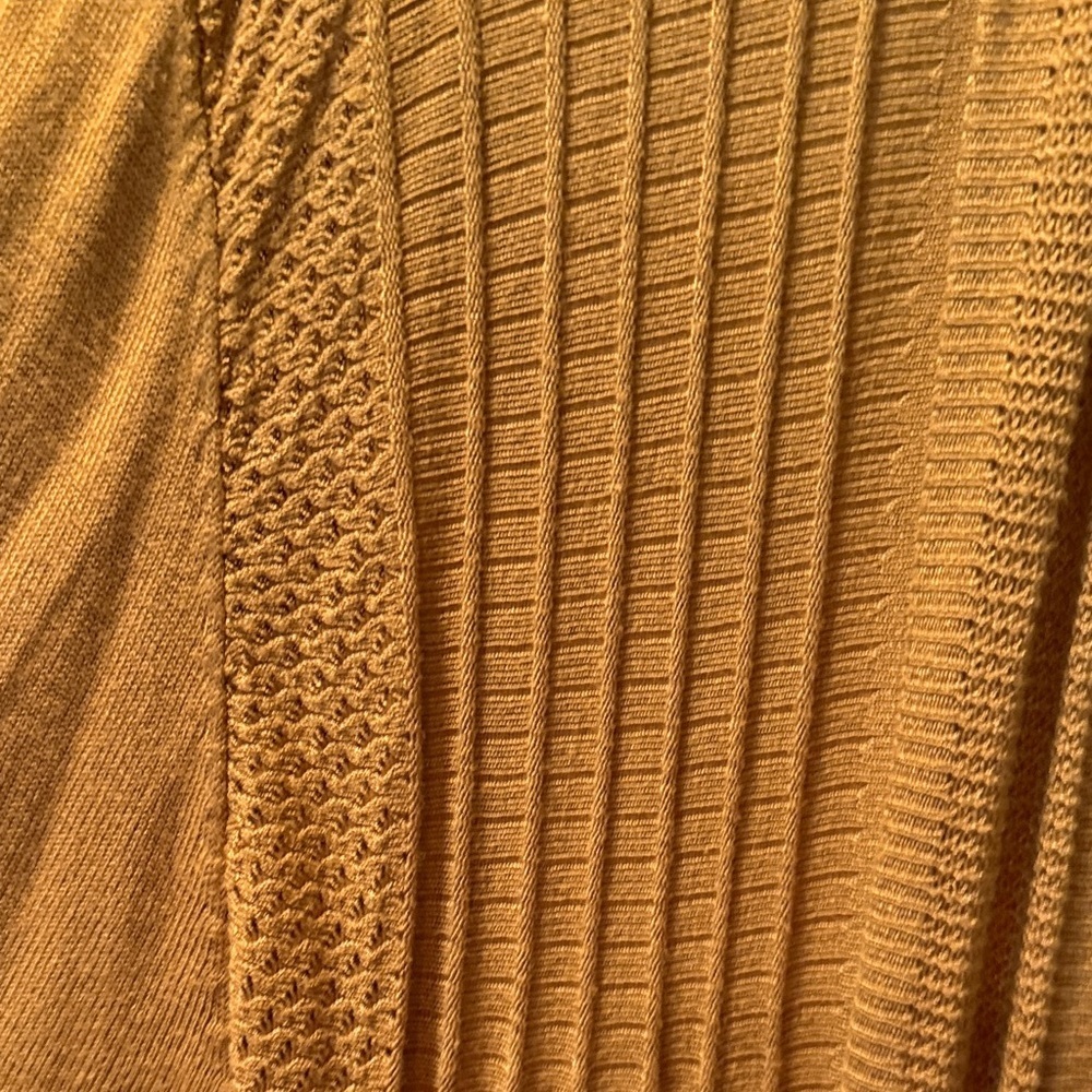 # Debut 3X Women's Mustard Open Front Cardigan - Picture 5 of 8
